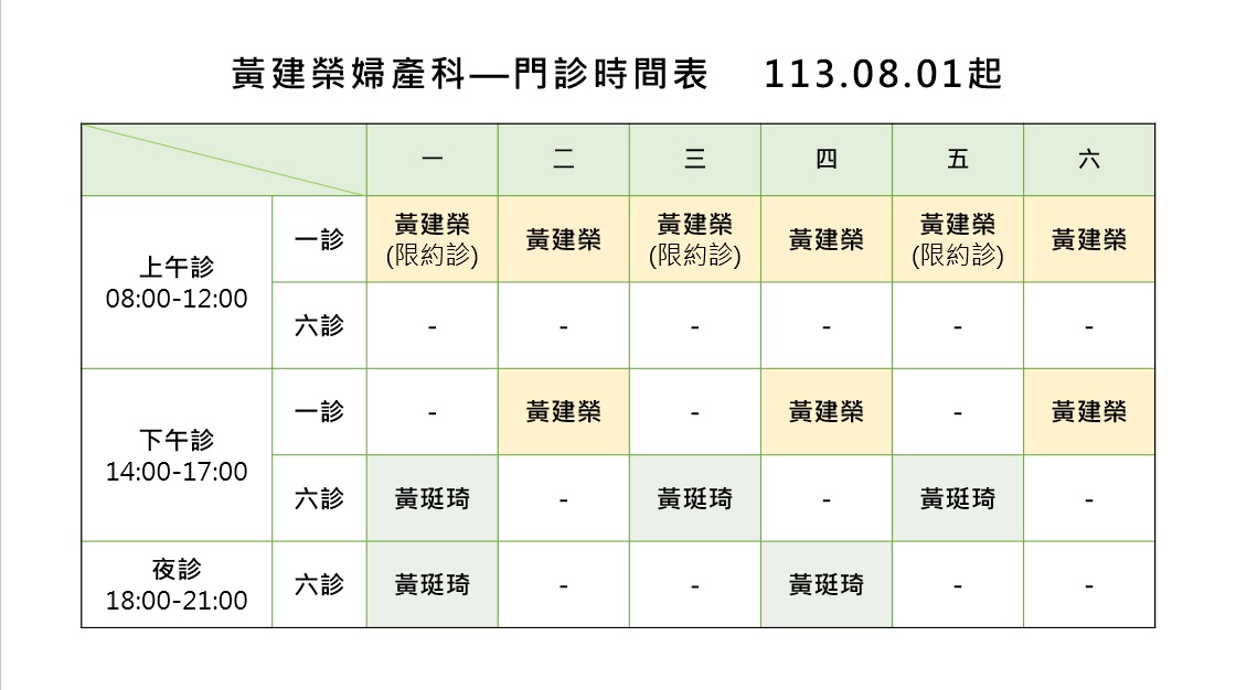 門診異動公告